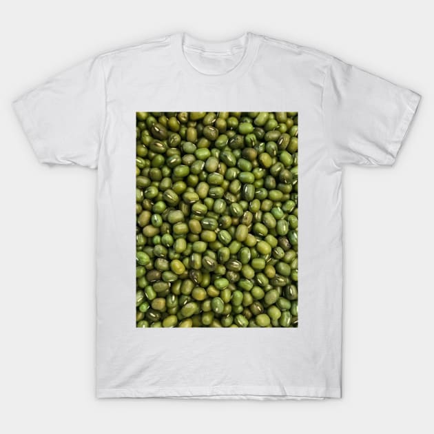 Green bean (mung bean) texture T-Shirt by FOGSJ